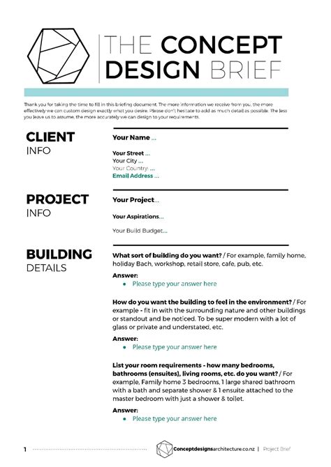 creative design brief generator.